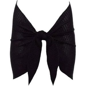 Montce black crochet sarong